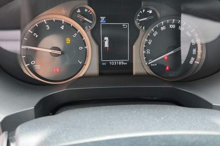 Used Toyota Prado 2019 3.5L Automatic TX-L Deluxe Edition with Rear-Mounted Spare Tire Odometer Close Up
