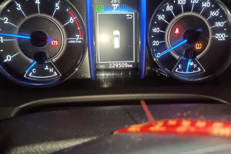 Used Toyota Prado  Odometer Close Up