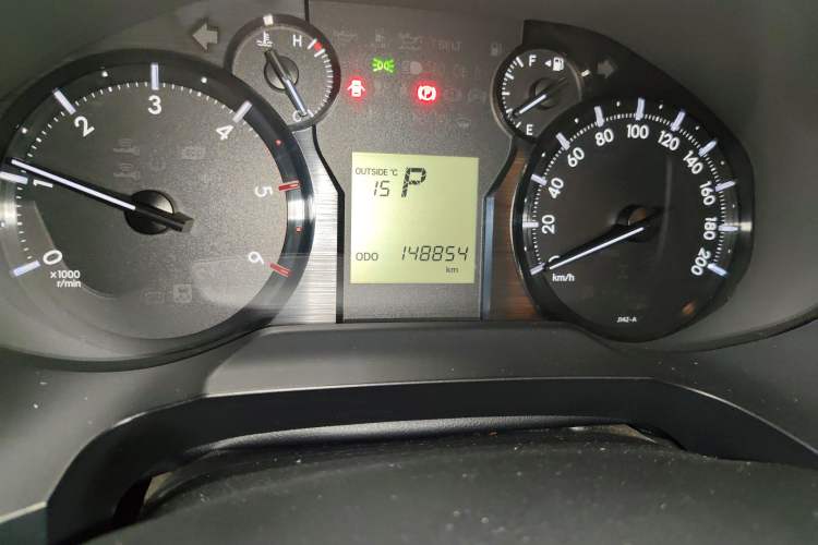 Used Toyota Prado  Odometer Close Up
