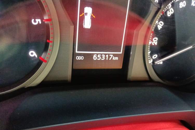 Used Toyota Prado  Odometer Close Up