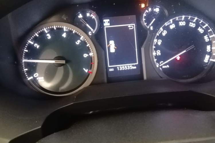 Used Toyota Prado 2019 3.5L Automatic TX-L Deluxe Edition with Rear-Mounted Spare Tire Odometer Close Up