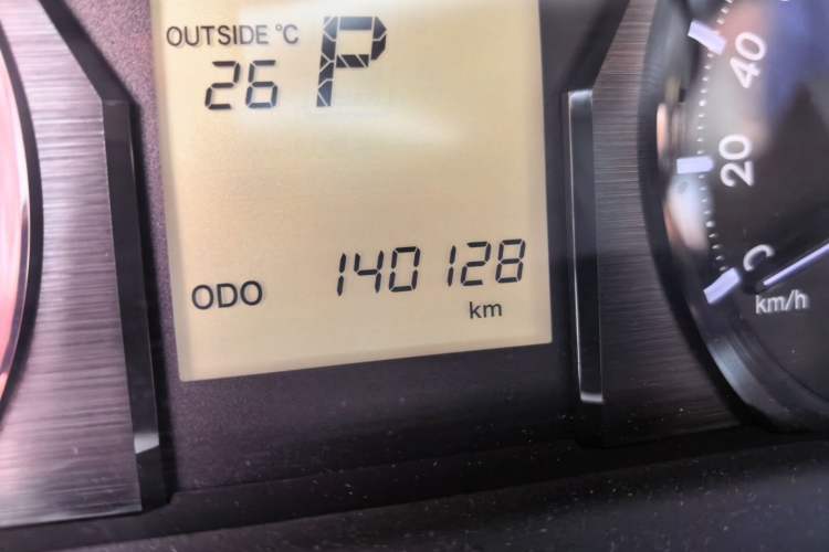 Used Toyota Prado  Odometer Close Up