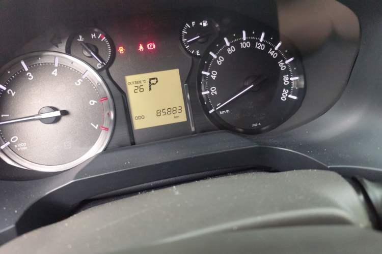 Used Toyota Prado  Odometer Close Up