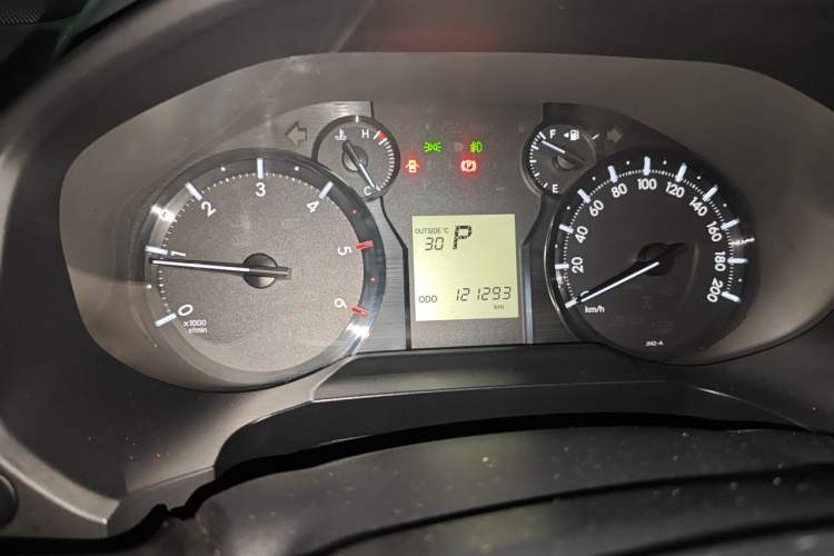 Used Toyota Prado  Odometer Close Up