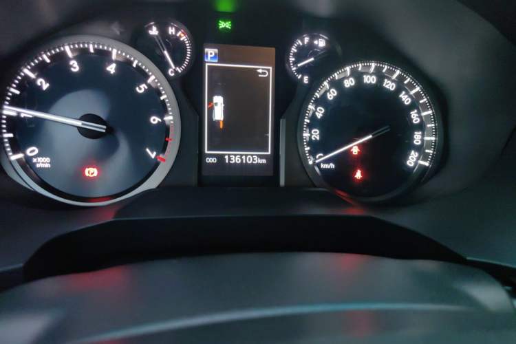 Used Toyota Prado 2019 3.5L Automatic TX-L Deluxe Edition with Rear-Mounted Spare Tire Odometer Close Up