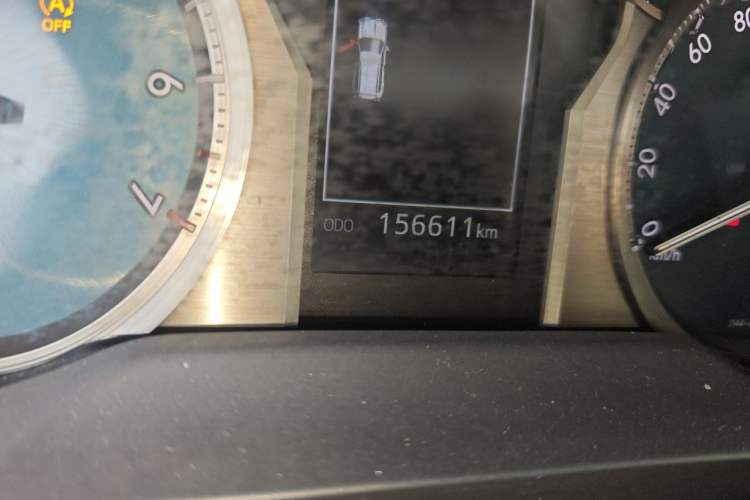 Used Toyota Prado 2019 3.5L Automatic TX-L Deluxe Edition with Rear-Mounted Spare Tire Odometer Close Up