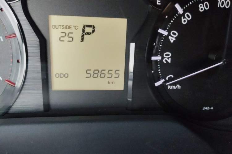 Used Toyota Prado  Odometer Close Up