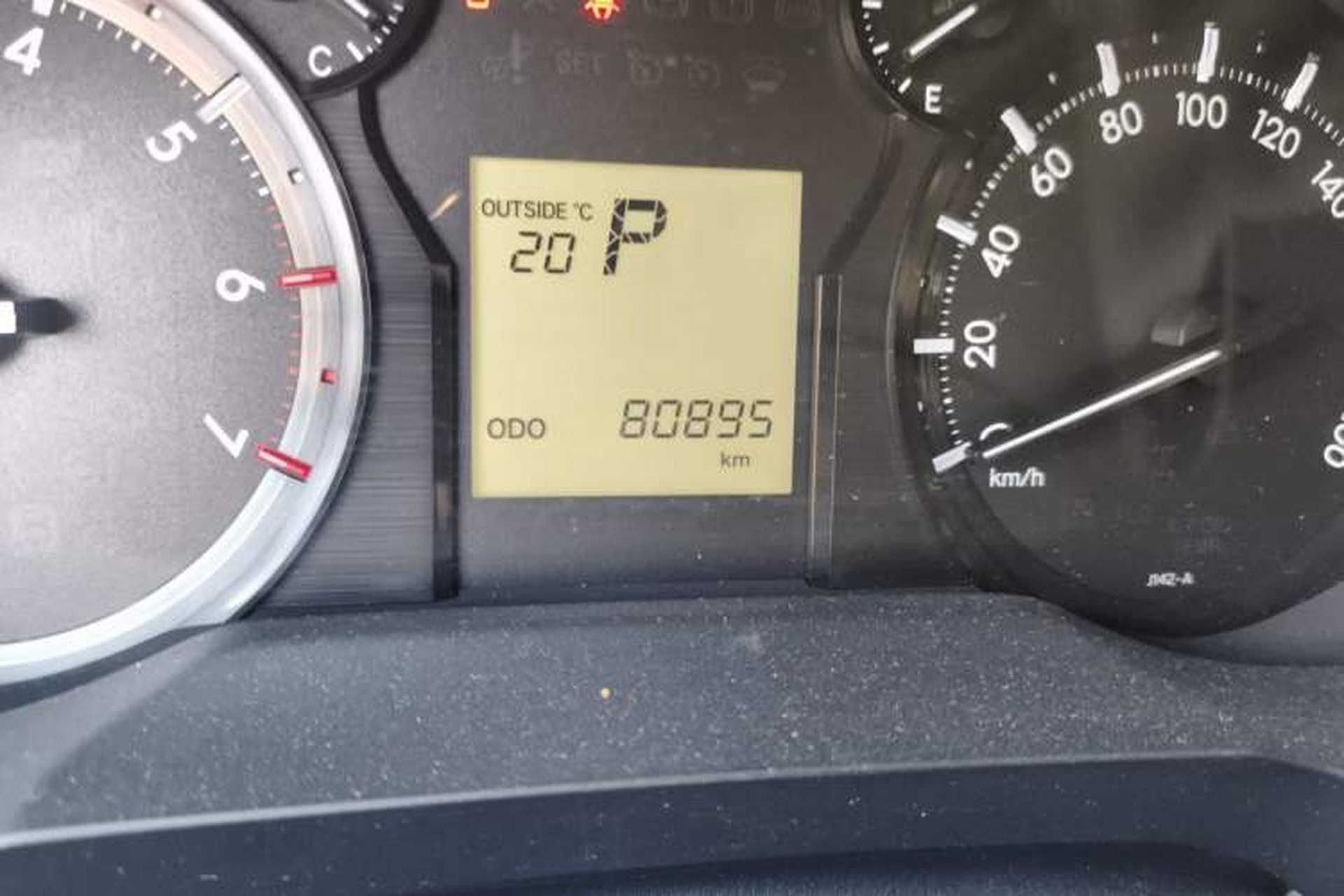 Used Toyota Prado  Odometer Close Up