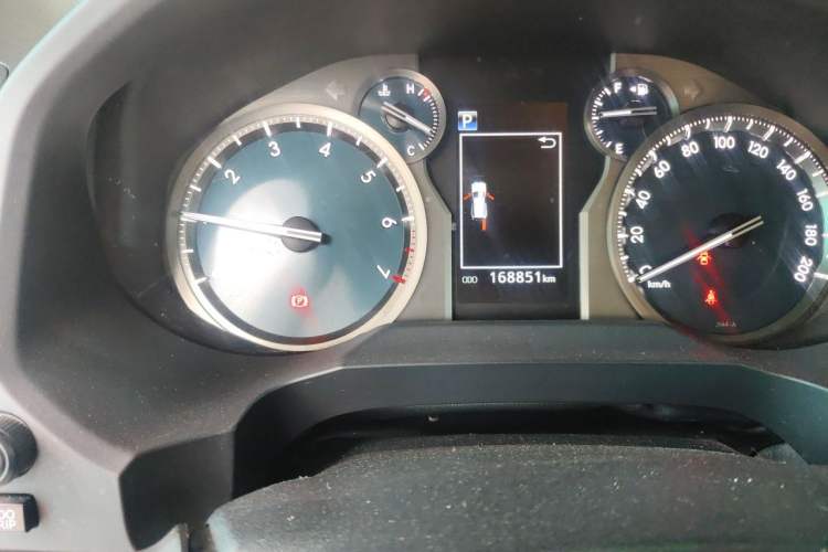 Used Toyota Prado 2019 3.5L Automatic TX-L Deluxe Edition with Rear-Mounted Spare Tire Odometer Close Up
