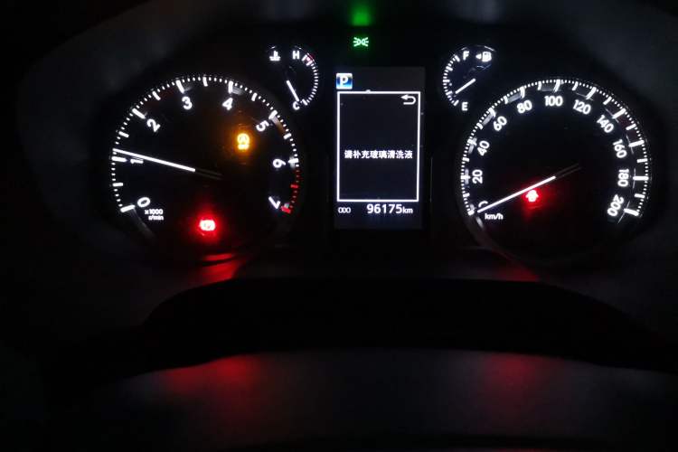 Used Toyota Prado 2019 3.5L Automatic TX-L Deluxe Edition with Rear-Mounted Spare Tire Odometer Close Up