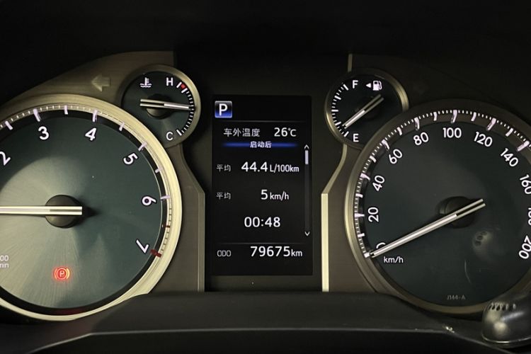 Used Toyota Prado 2019 3.5L Automatic TX-L Deluxe Edition with Rear-Mounted Spare Tire Odometer Close Up