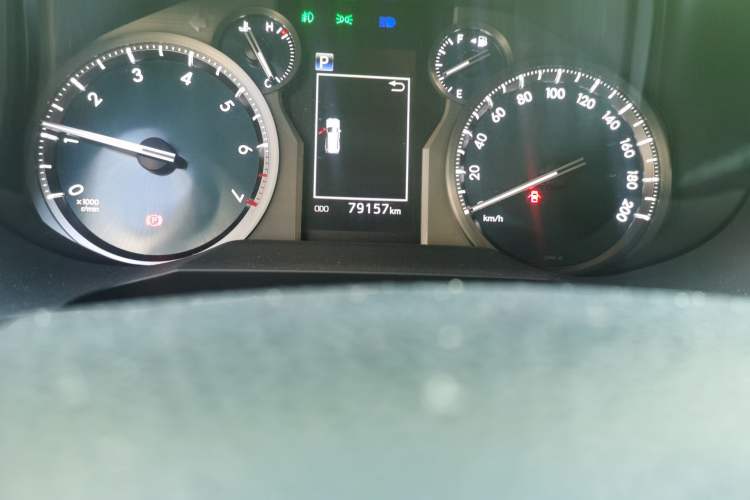 Used Toyota Prado 2019 3.5L Automatic TX-L Deluxe Edition with Rear-Mounted Spare Tire Odometer Close Up