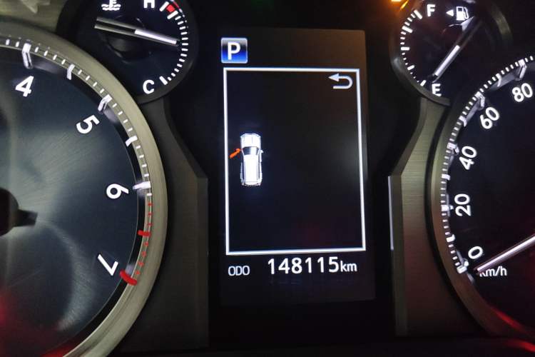 Used Toyota Prado 2019 3.5L Automatic TX-L Deluxe Edition with Rear-Mounted Spare Tire Odometer Close Up