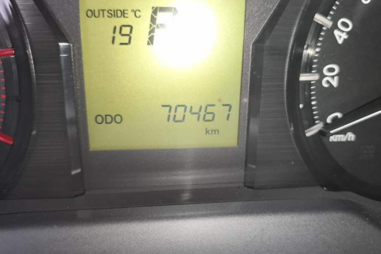 Used Toyota Prado  Odometer Close Up