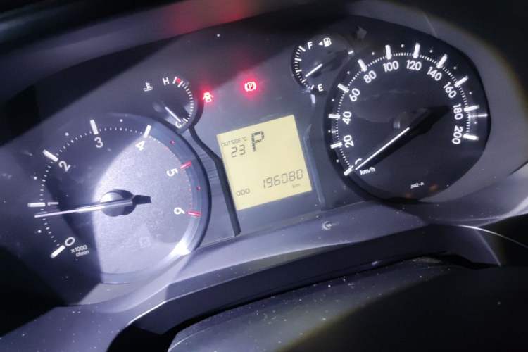 Used Toyota Prado  Odometer Close Up