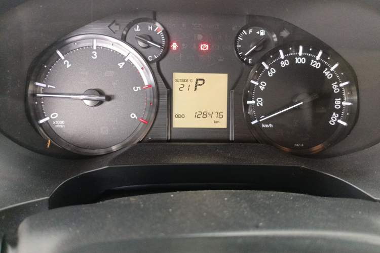 Used Toyota Prado  Odometer Close Up