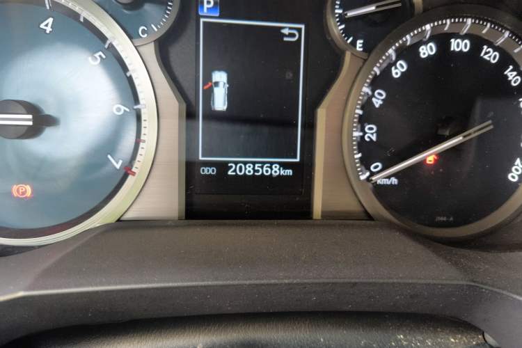 Used Toyota Prado 2019 3.5L Automatic TX-L Deluxe Edition with Rear-Mounted Spare Tire Odometer Close Up