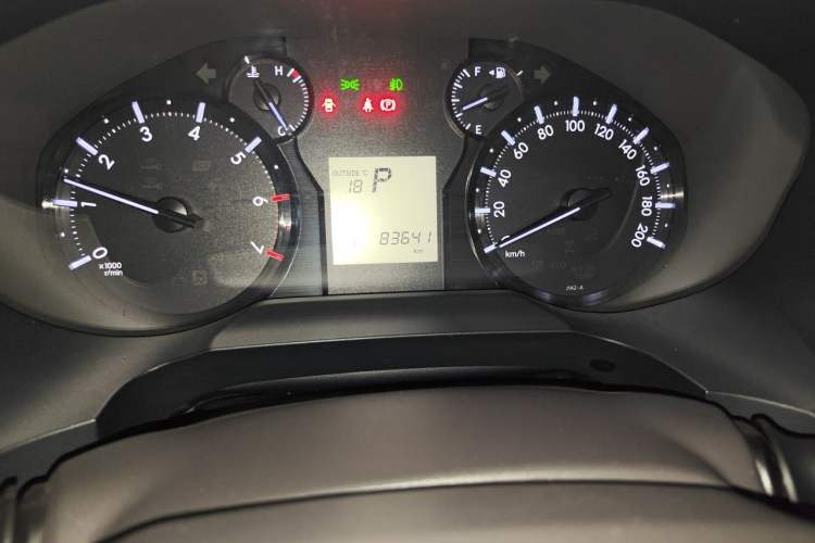 Used Toyota Prado  Odometer Close Up