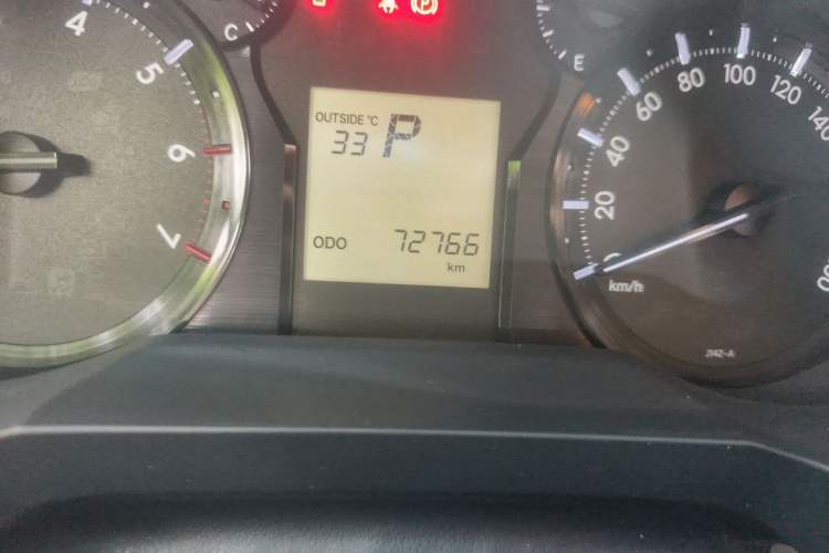 Used Toyota Prado  Odometer Close Up
