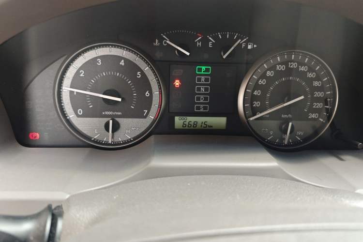 Used Toyota Prado  Odometer Close Up