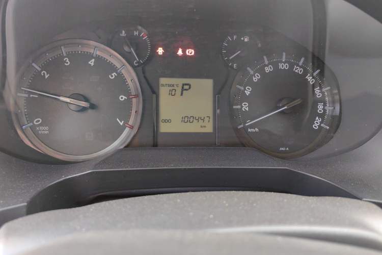 Used Toyota Prado  Odometer Close Up