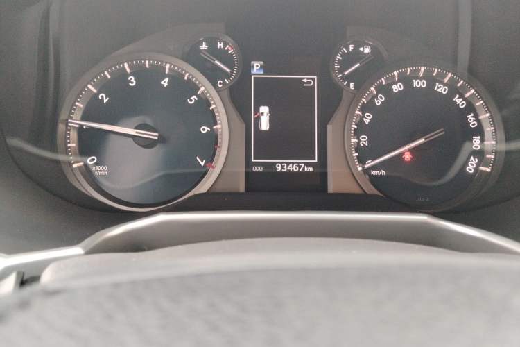 Used Toyota Prado 2019 3.5L Automatic TX-L Deluxe Edition with Rear-Mounted Spare Tire Odometer Close Up