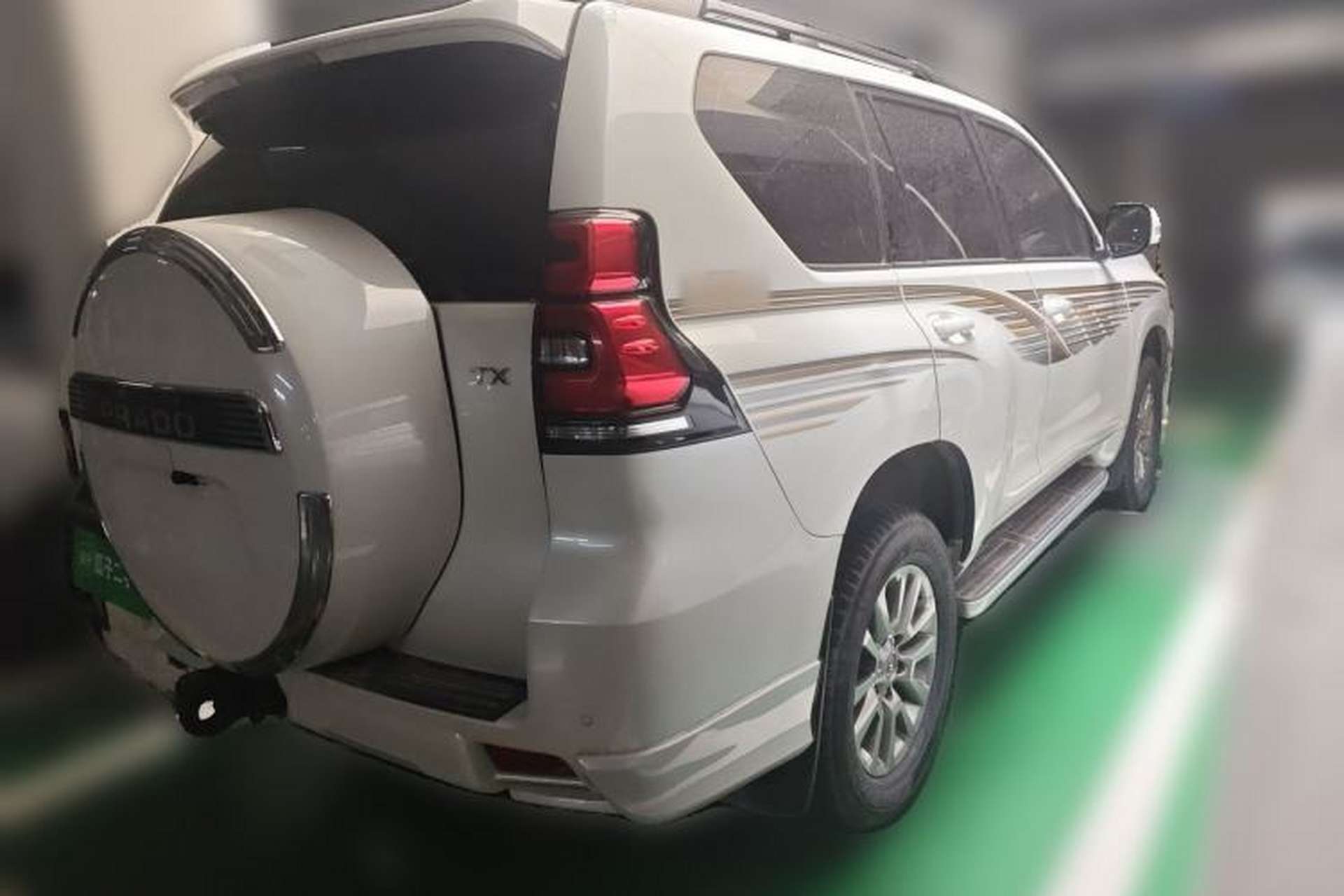 Used Toyota Prado 2019 3.5L Automatic TX-L Deluxe Edition with Rear-Mounted Spare Tire Rear Right 45 Deg