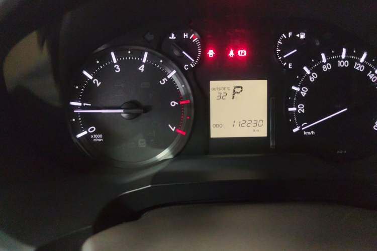 Used Toyota Prado  Odometer Close Up