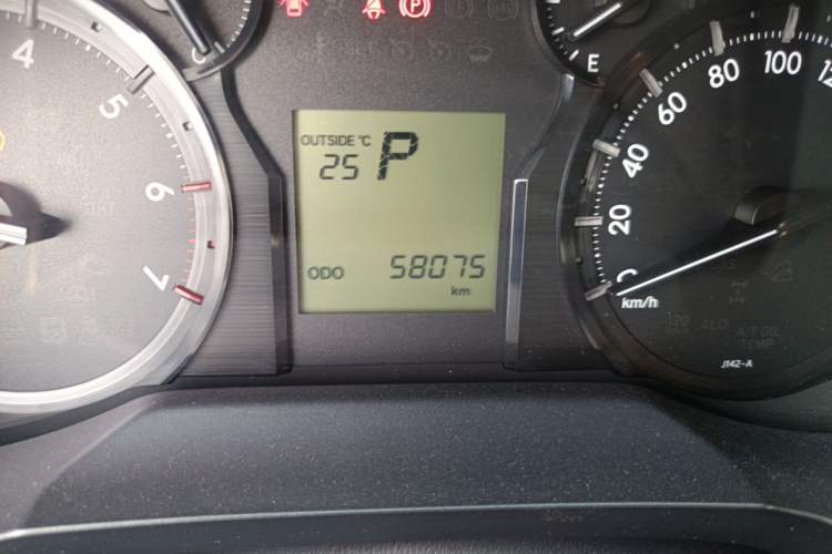 Used Toyota Prado  Odometer Close Up