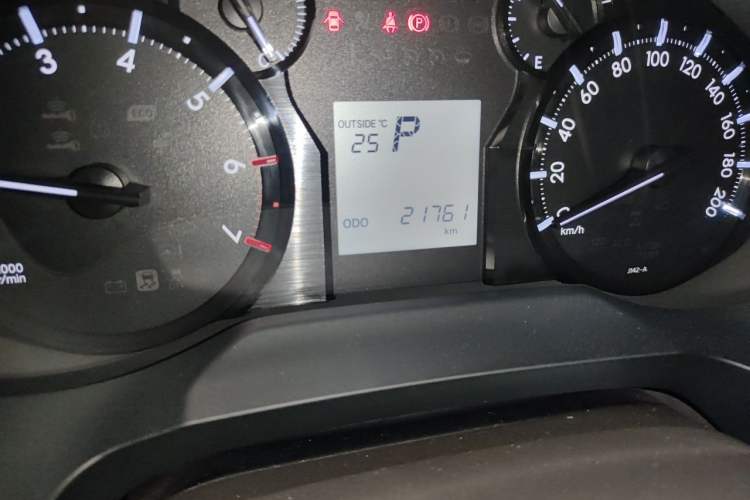 Used Toyota Prado  Odometer Close Up