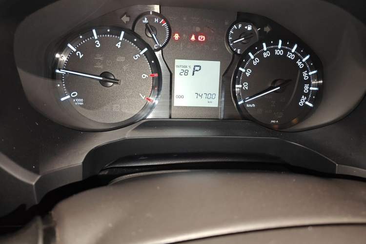 Used Toyota Prado  Odometer Close Up