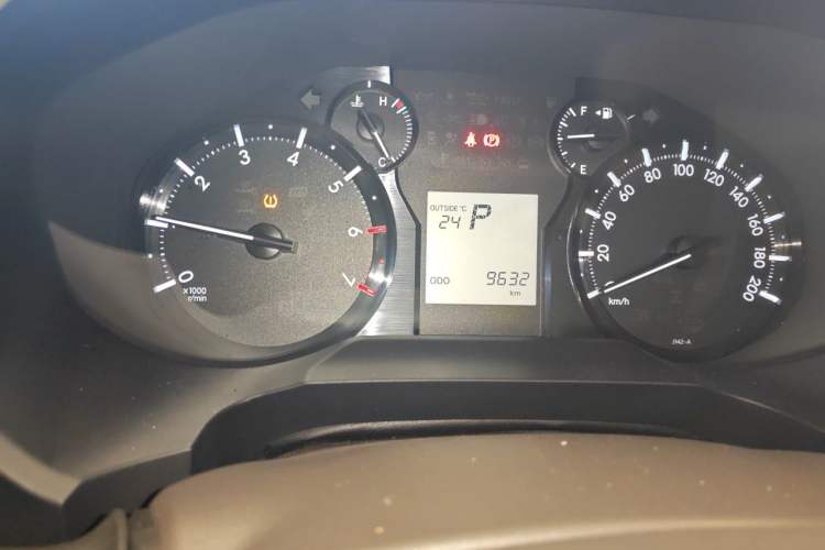 Used Toyota Prado  Odometer Close Up