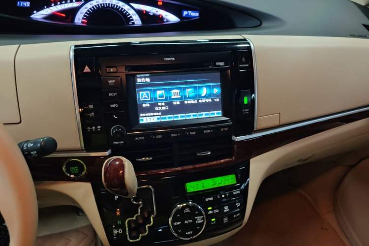 Used Toyota Previa 2012 2.4L 7-Seater Luxury Edition Audio And AC Panel