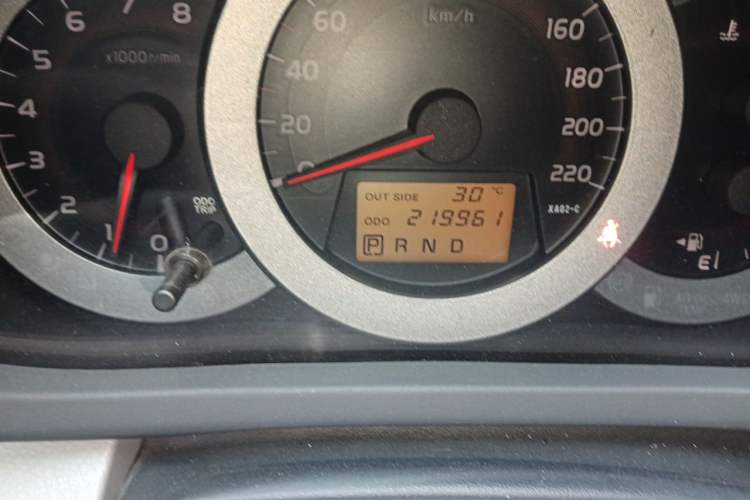 Used Toyota RAV4 2009 2.4L Automatic Luxury Navigation Edition Odometer Close Up