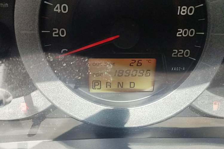 Used Toyota RAV4 2009 2.0L Automatic Luxury Edition Odometer Close Up