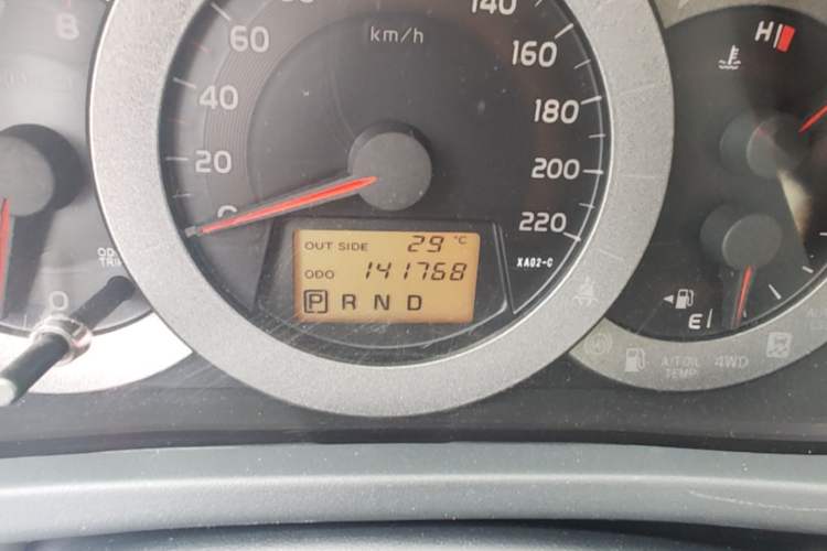 Used Toyota RAV4 2009 2.0L Automatic Classic Edition Odometer Close Up