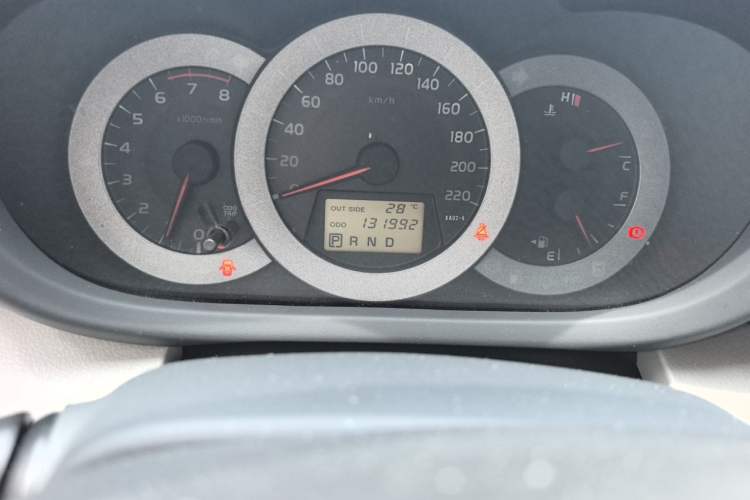 Used Toyota RAV4 2009 2.4L Automatic Luxury Edition Odometer Close Up