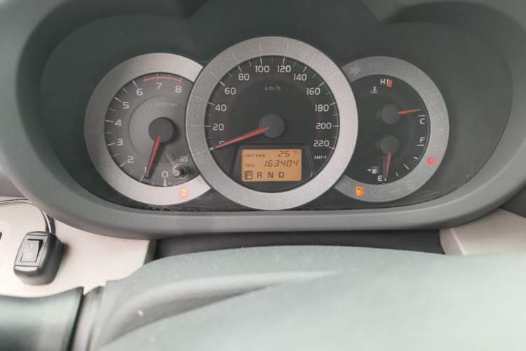 Used Toyota RAV4 2009 2.4L Automatic Luxury Navigation Edition Odometer Close Up