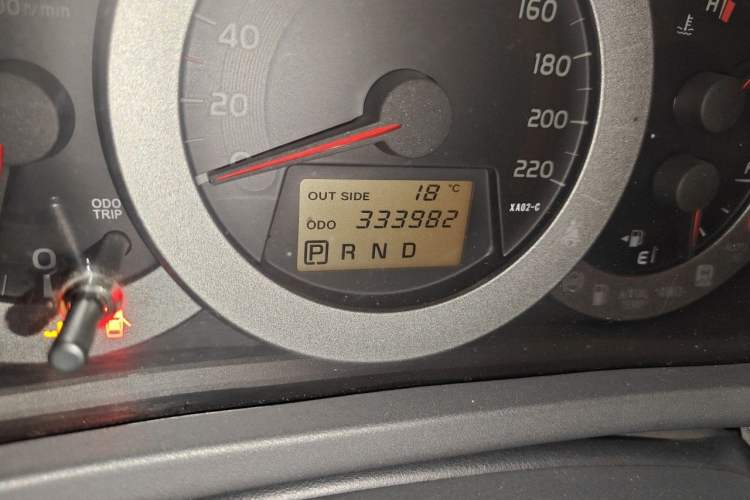 Used Toyota RAV4 2009 2.4L Automatic Luxury Edition Odometer Close Up