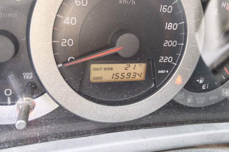 Used Toyota RAV4 2009 2.0L Manual Luxury Edition Odometer Close Up