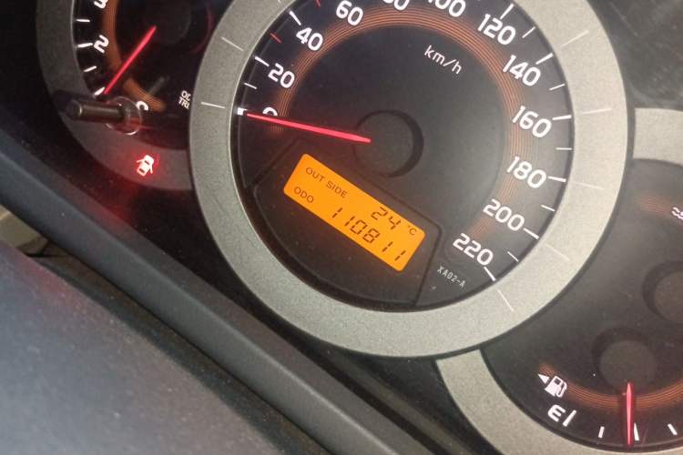 Used Toyota RAV4 2009 2.0L Manual Luxury Edition Odometer Close Up