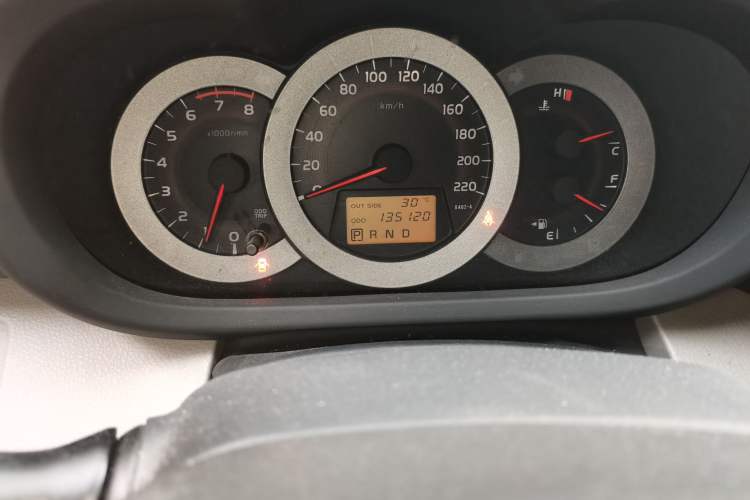 Used Toyota RAV4 2009 2.0L Automatic Luxury Edition Odometer Close Up