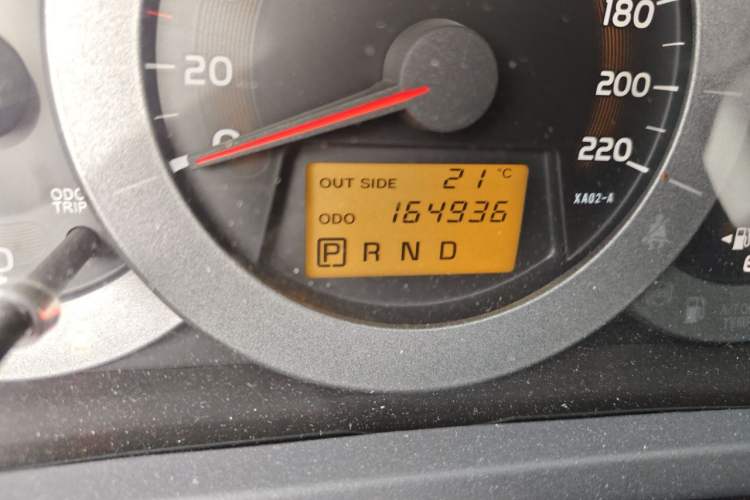 Used Toyota RAV4 2009 2.0L Automatic Luxury Navigation Edition Odometer Close Up