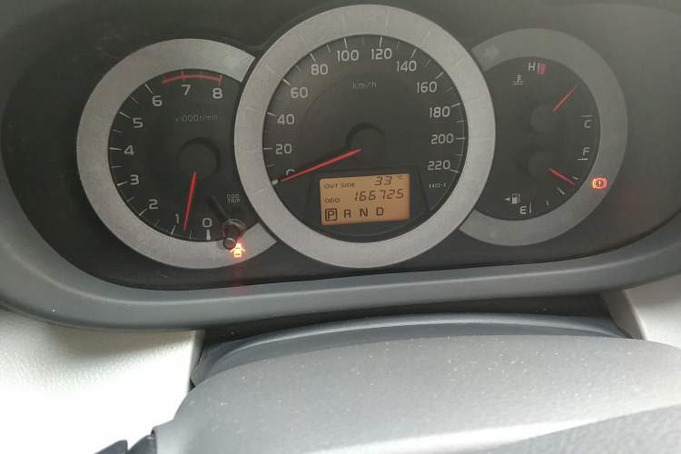 Used Toyota RAV4 2009 2.4L Automatic Luxury Edition Odometer Close Up