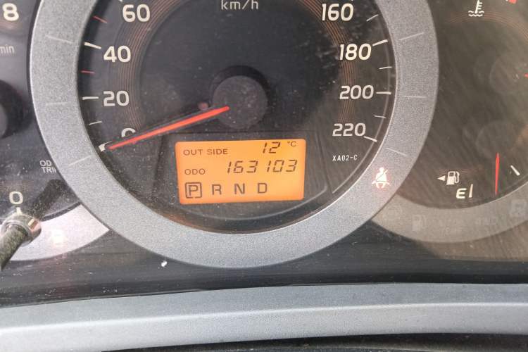 Used Toyota RAV4 2009 2.0L Automatic Luxury Edition Odometer Close Up