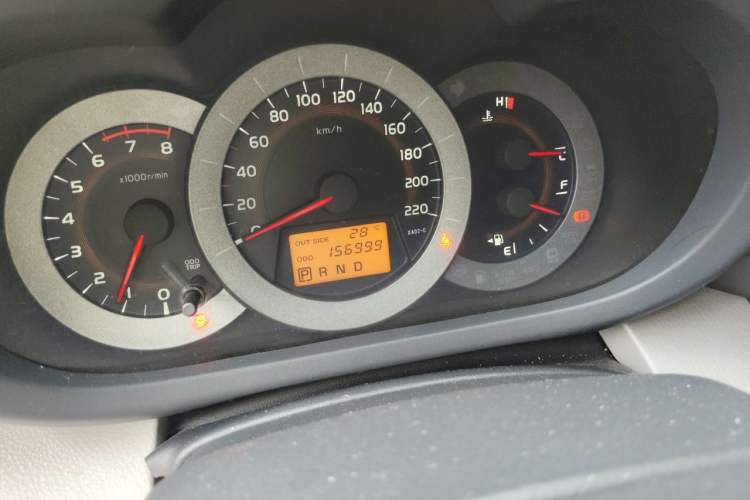 Used Toyota RAV4 2009 2.0L Automatic Luxury Edition Odometer Close Up