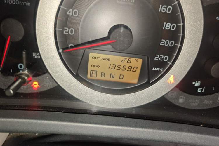 Used Toyota RAV4 2009 2.0L Automatic Luxury Edition Odometer Close Up
