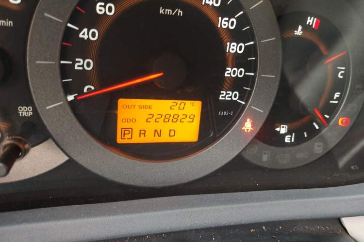 Used Toyota RAV4 2009 2.0L Automatic Luxury Edition Odometer Close Up
