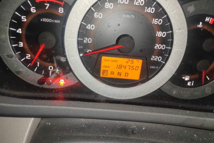 Used Toyota RAV4 2009 2.0L Automatic Luxury Edition Odometer Close Up