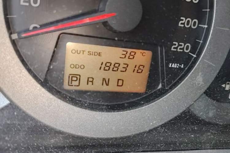 Used Toyota RAV4 2009 2.4L Automatic Luxury Edition Odometer Close Up